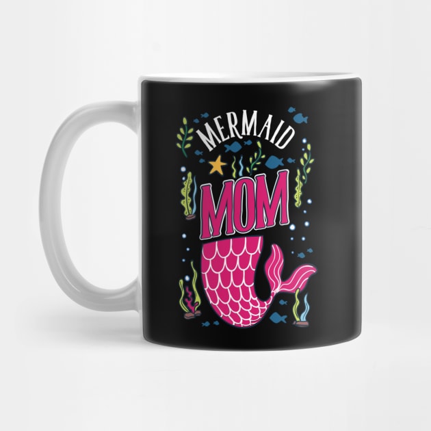 Mermaid Mom T-Shirt fantasy goddess gift by biNutz